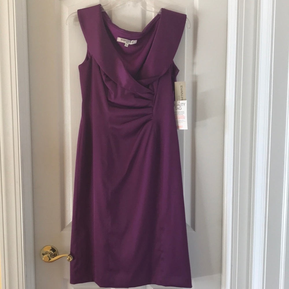 Purple Evan-Picone dress. NWT